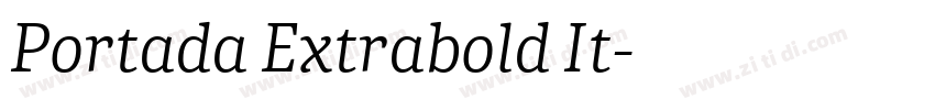 Portada Extrabold It字体转换